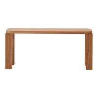 Light oak wooden table with a smooth, natural finish and clean, minimalist lines. Ideal for modern interiors.