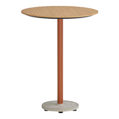 Nook Round Bar Table - Concrete Disc Base