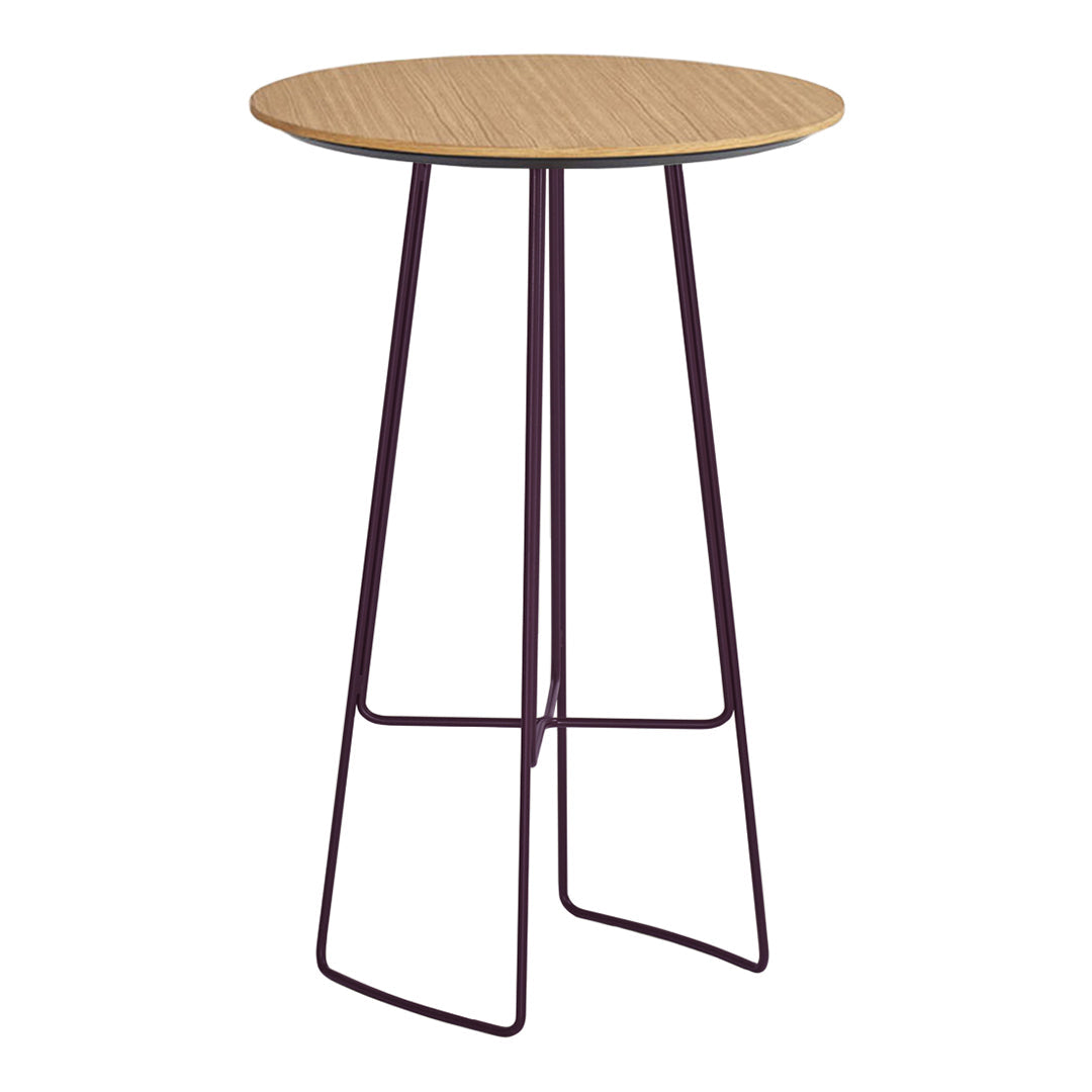 Nook Round Bar Table - Metal Sled Base