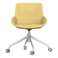 Noom Series 30 Armchair w/ French Seams - 4-Star Swivel Base w/ Casters