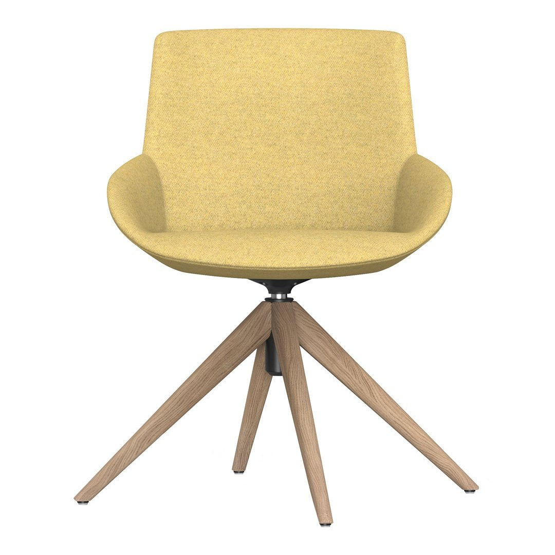 Noom Series 30 Armchair w/ French Seams - Pyramid Wood Base
