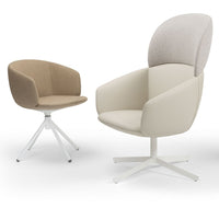 Not 5090 Small Armchair - Steel Swivel Base