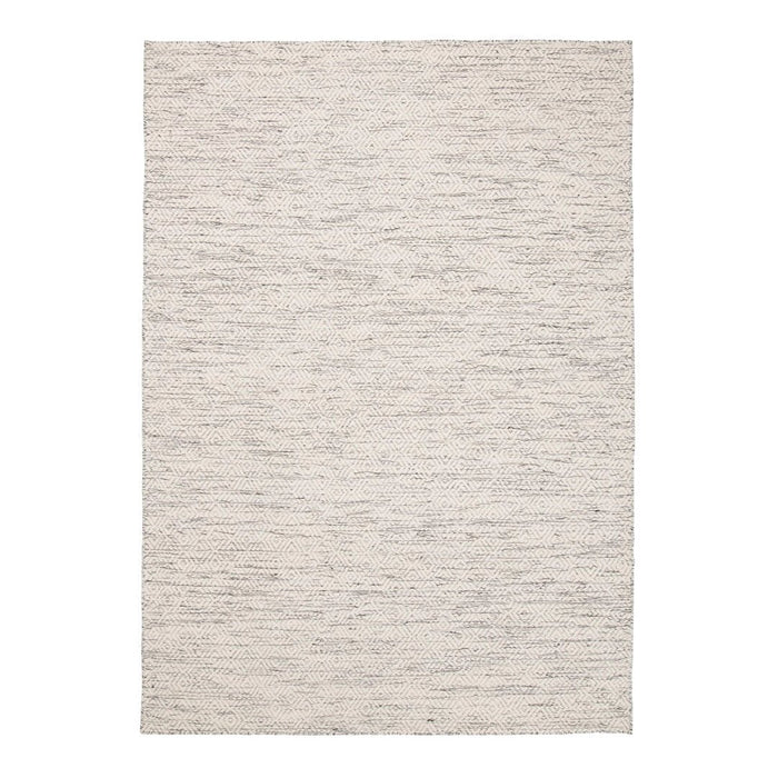Neutral-colored area rug with subtle gray and beige patterns, adding texture to any space. Perfect for modern decor.