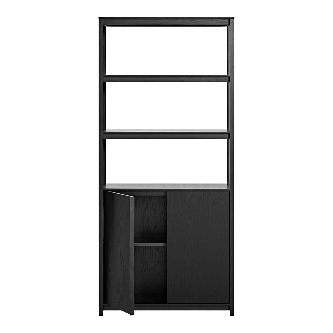Open Plan Tall Bookcase with Storage