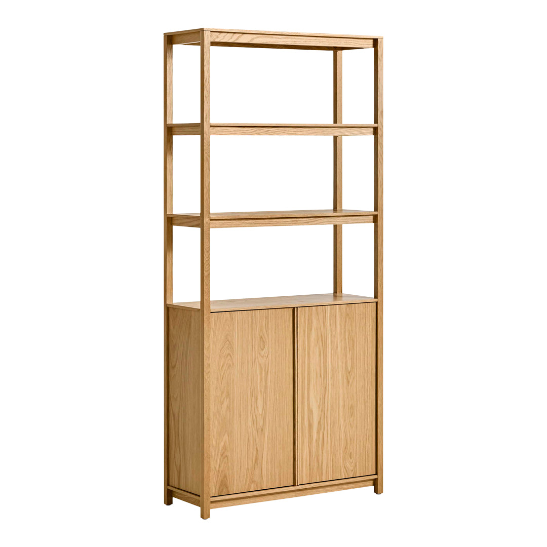 Open Plan Tall Bookcase with Storage