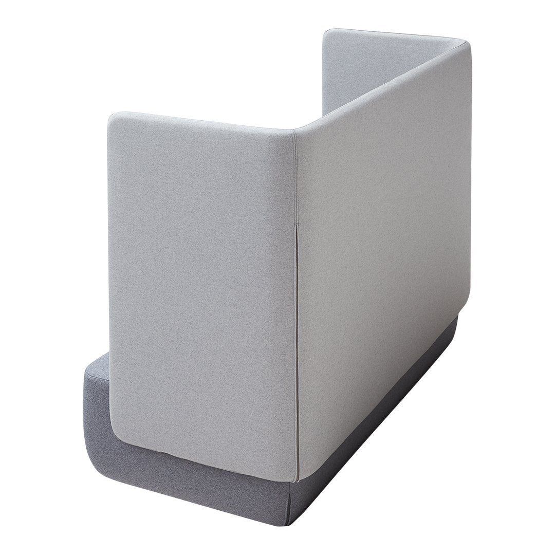 Gray and light gray modern partition with a sleek, minimalist design. Perfect for contemporary spaces.