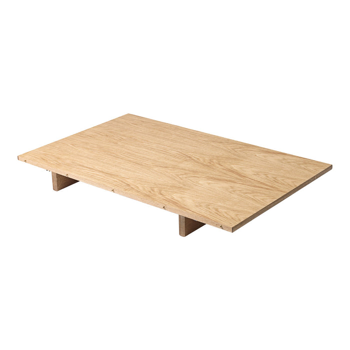 Natural light wood tabletop with a smooth, solid finish and minimalist design, perfect for modern decor.