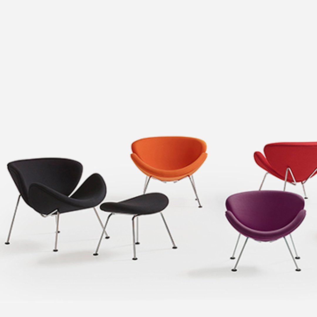 Orange Slice Footstool