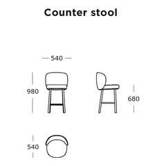 Ovata Counter Stool