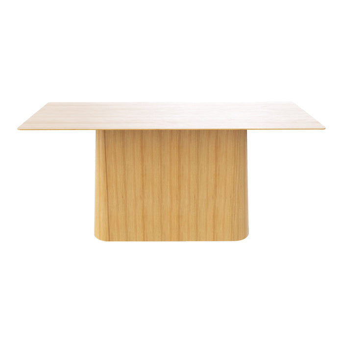 Light wood table with a smooth, natural grain pattern and a minimalist design. Perfect for modern decor.