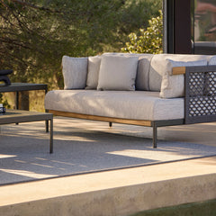Legacy Outdoor Sofa w/ Braided Backrest - 2-Seater