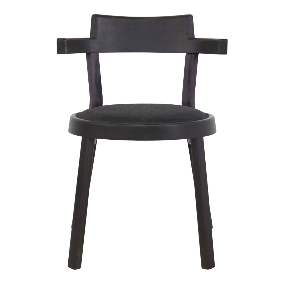 Pagoda Side Chair - Seat Upholstered - Wood Leg