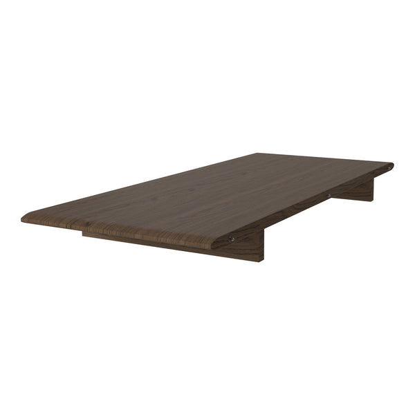 Brown wood tabletop with a smooth surface and subtle grain pattern, designed for modern interiors.