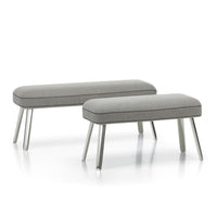 Repos Lounge Chair and Panchina Ottoman