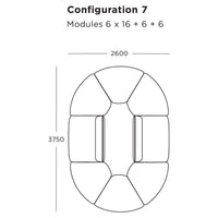 Panorama Modular Sofa (Modules 16-18)
