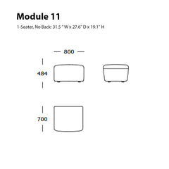 Panorama Dine Sofa (Modules 6-11)