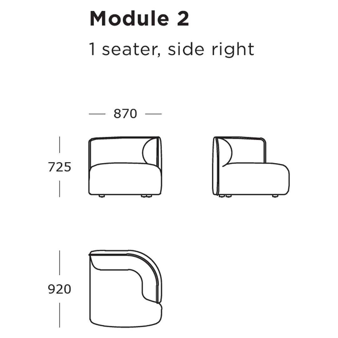 Panorama Modular Sofa (Modules 1-8)