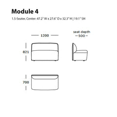 Panorama Dine Sofa (Modules 1-5)