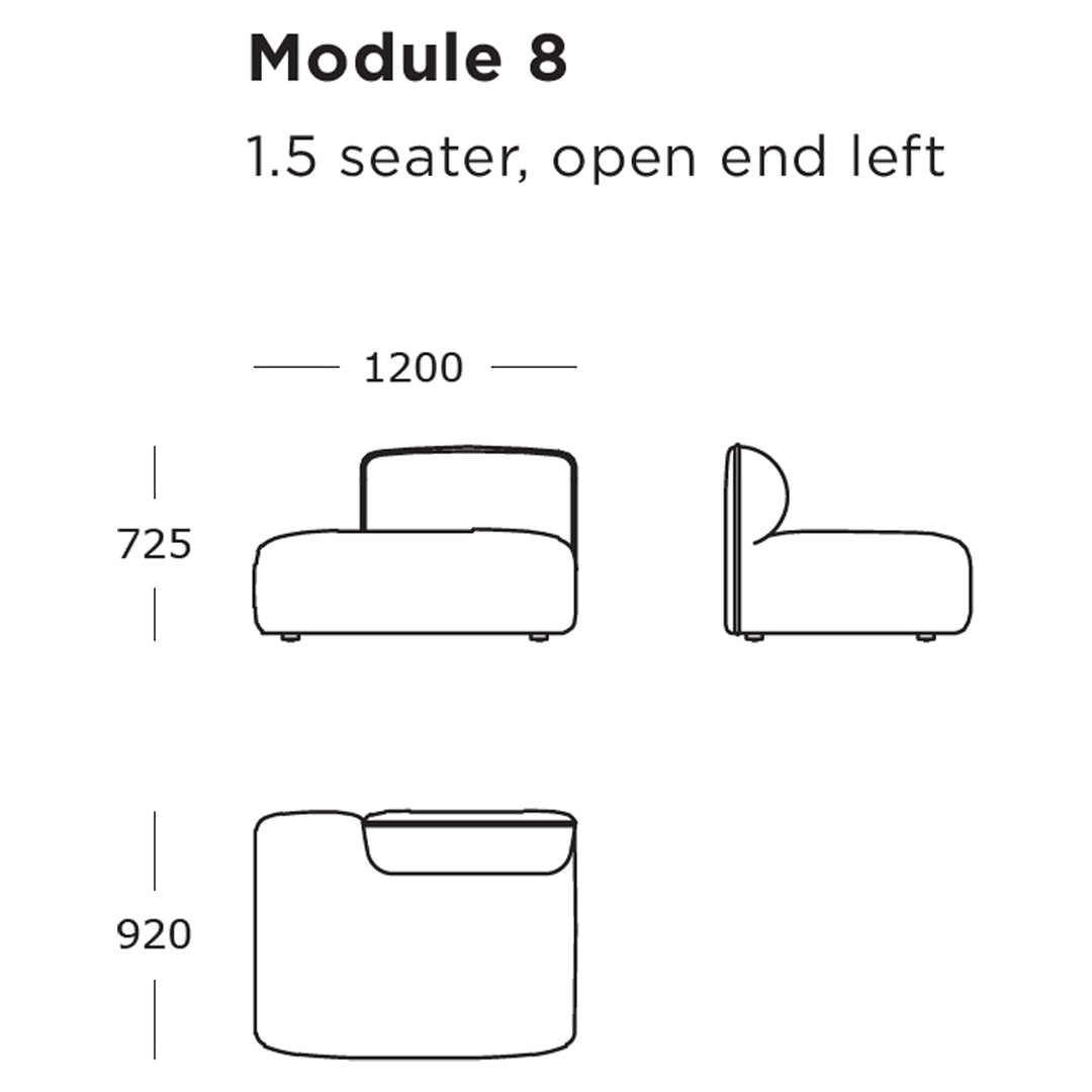 Panorama Modular Sofa (Modules 1-8)