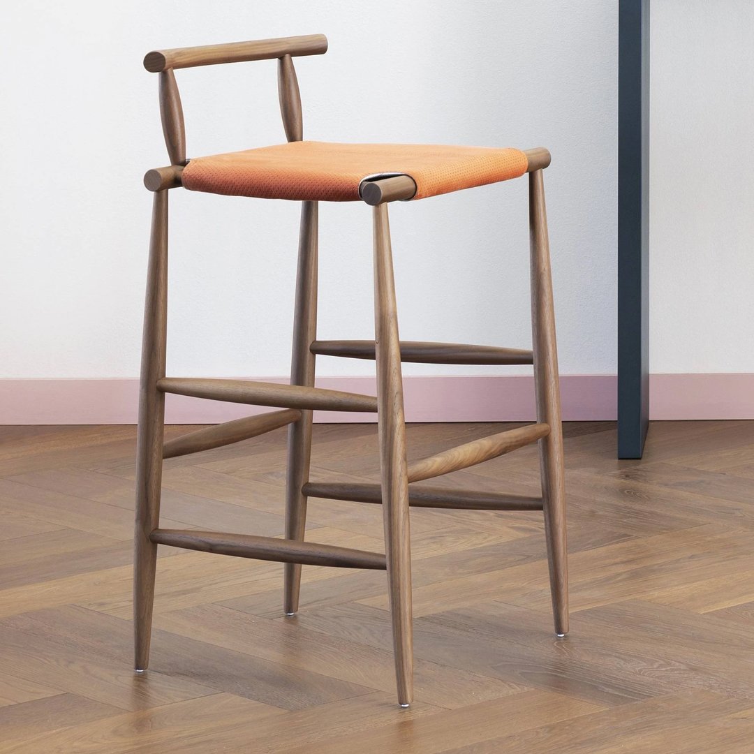 Pelleossa Counter Stool - Seat Upholstered