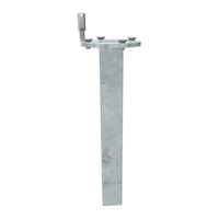 Light gray column with a circular top featuring a subtle marble pattern and metallic accents.
