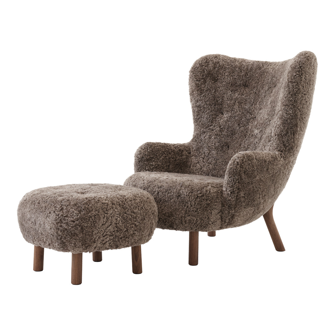 Petra VB3 Highback Lounge Chair and Pouf ATD1
