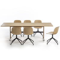 Mani Wood Chair - Swivel Spider Base