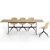 Mani Wood Chair - Swivel Spider Base