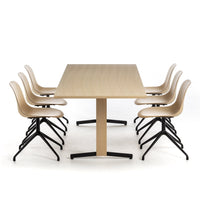 Mani Wood Chair - Swivel Spider Base