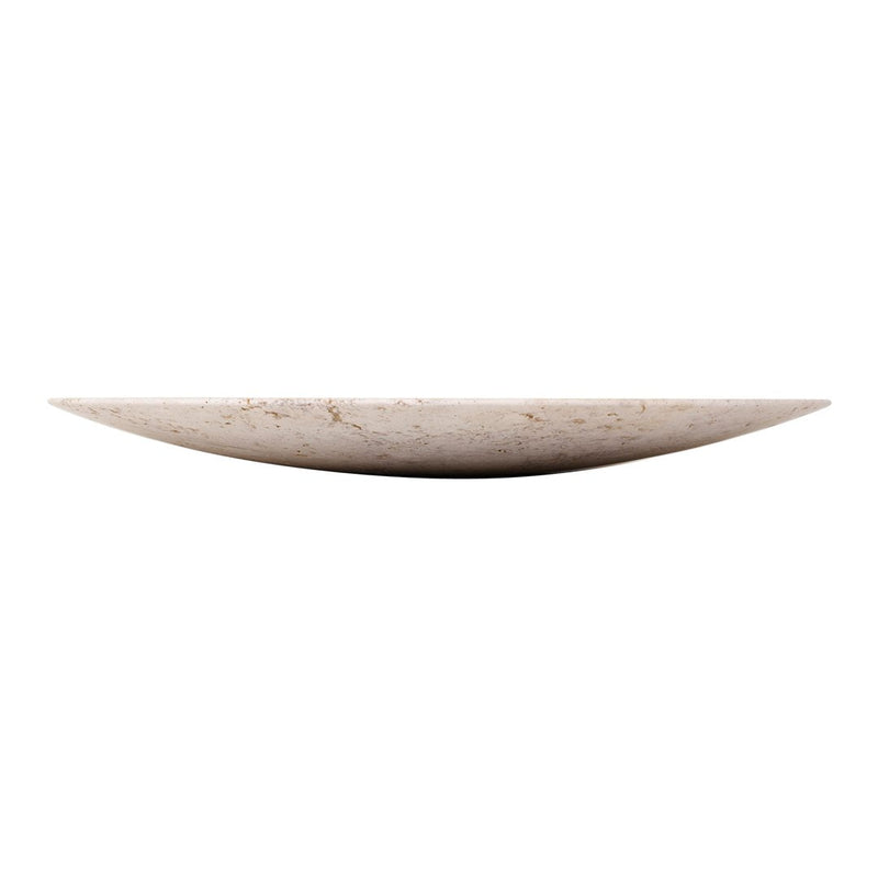 Light beige serving bowl with subtle marbled texture and smooth, contemporary design. Perfect for elegant dining.