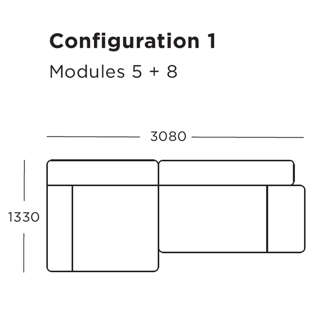 Wendelbo Pontone Modular Sofa (Modules 1-8) by 365° North | Design Public
