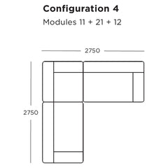 Pontone Modular Sofa (Modules 17-21)