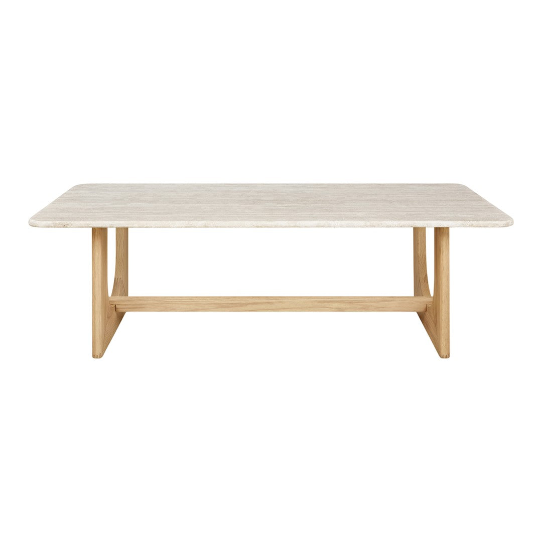 Light gray tabletop with subtle texture, paired with natural wood legs for a clean, modern look.