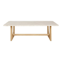 Light gray tabletop with subtle texture, paired with natural wood legs for a clean, modern look.