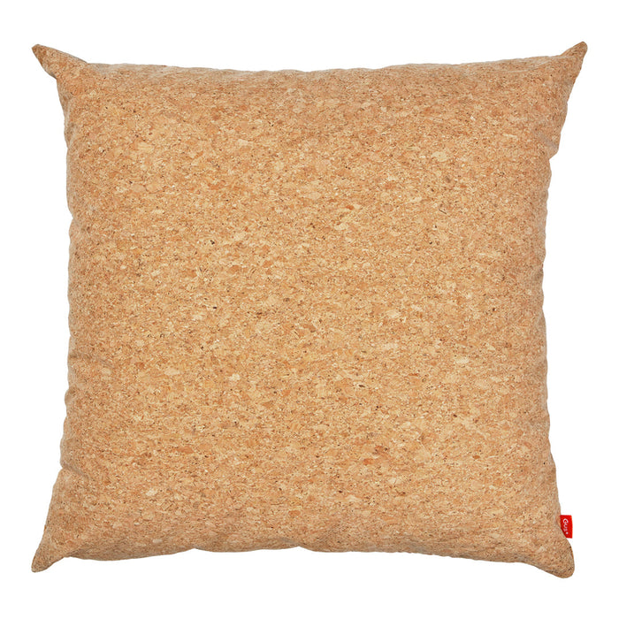 Tan textured throw pillow with a natural, earthy look and subtle flecks throughout. Perfect for modern décor.