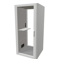 QYOS Individual Stand Phonebooth - Melamine Exterior