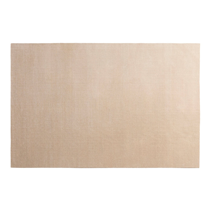 Beige textured area rug with a subtle, neutral pattern, perfect for enhancing any living space decor.