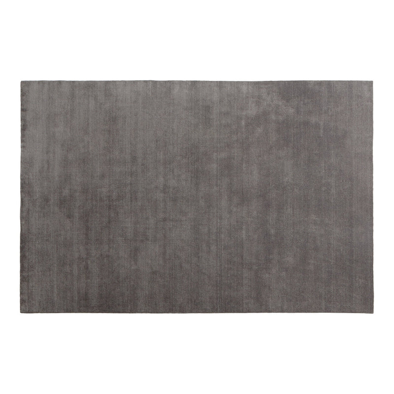 Soft gray rectangular rug with a subtle, textured pattern for a modern touch in any space.