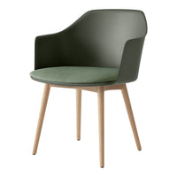 Rely HW77 Armchair - Seat Upholstered - Oak Base