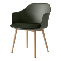 Rely HW77 Armchair - Seat Upholstered - Oak Base