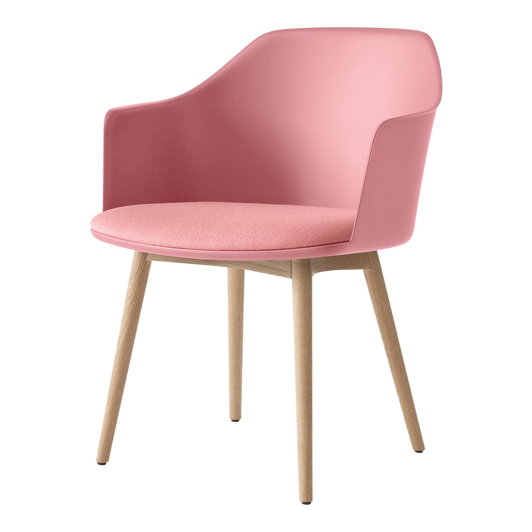 Rely HW77 Armchair - Seat Upholstered - Oak Base