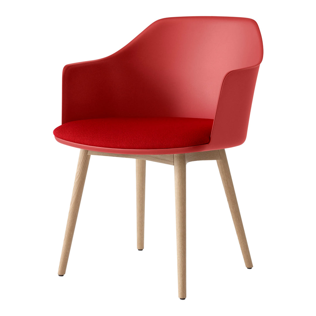 Rely HW77 Armchair - Seat Upholstered - Oak Base