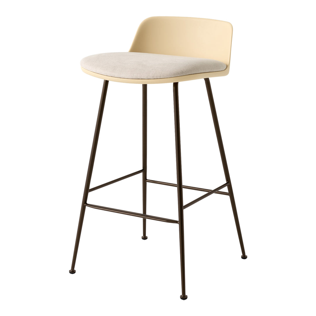 Rely HW82 Low Back Counter Stool - Seat Upholstered