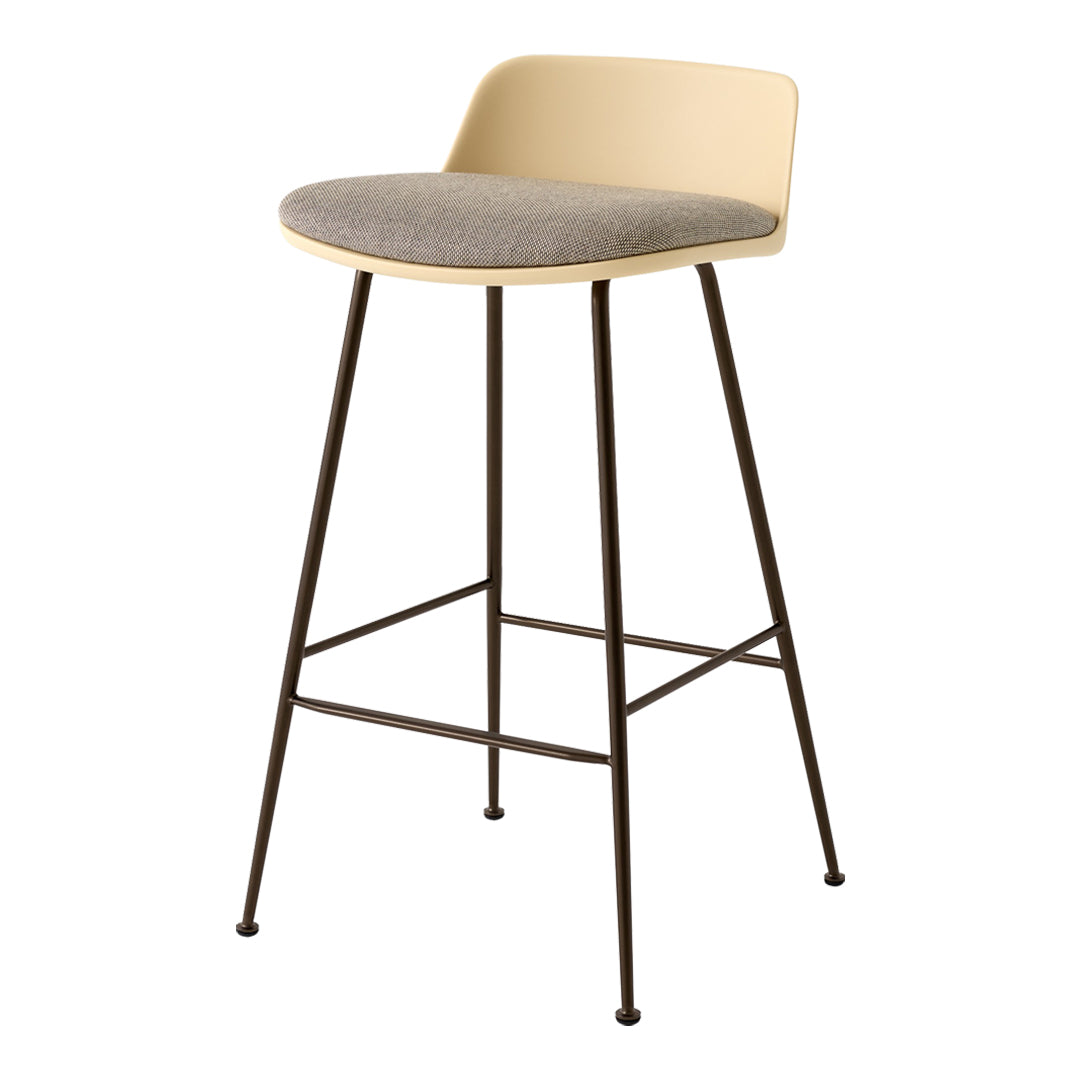 Rely HW82 Low Back Counter Stool - Seat Upholstered