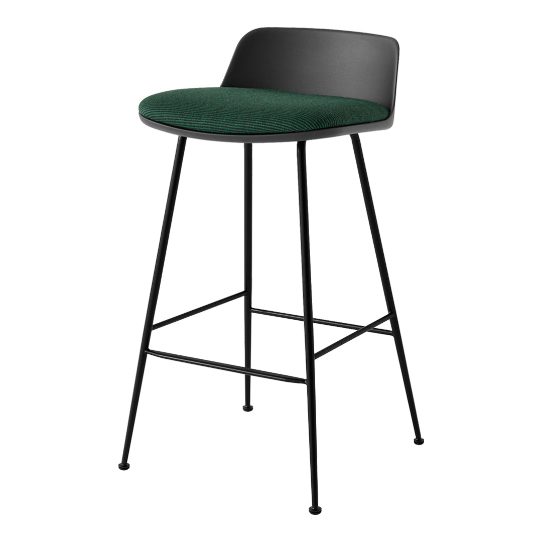 Rely HW82 Low Back Counter Stool - Seat Upholstered