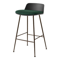 Rely HW82 Low Back Counter Stool - Seat Upholstered