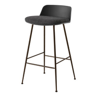 Rely HW82 Low Back Counter Stool - Seat Upholstered