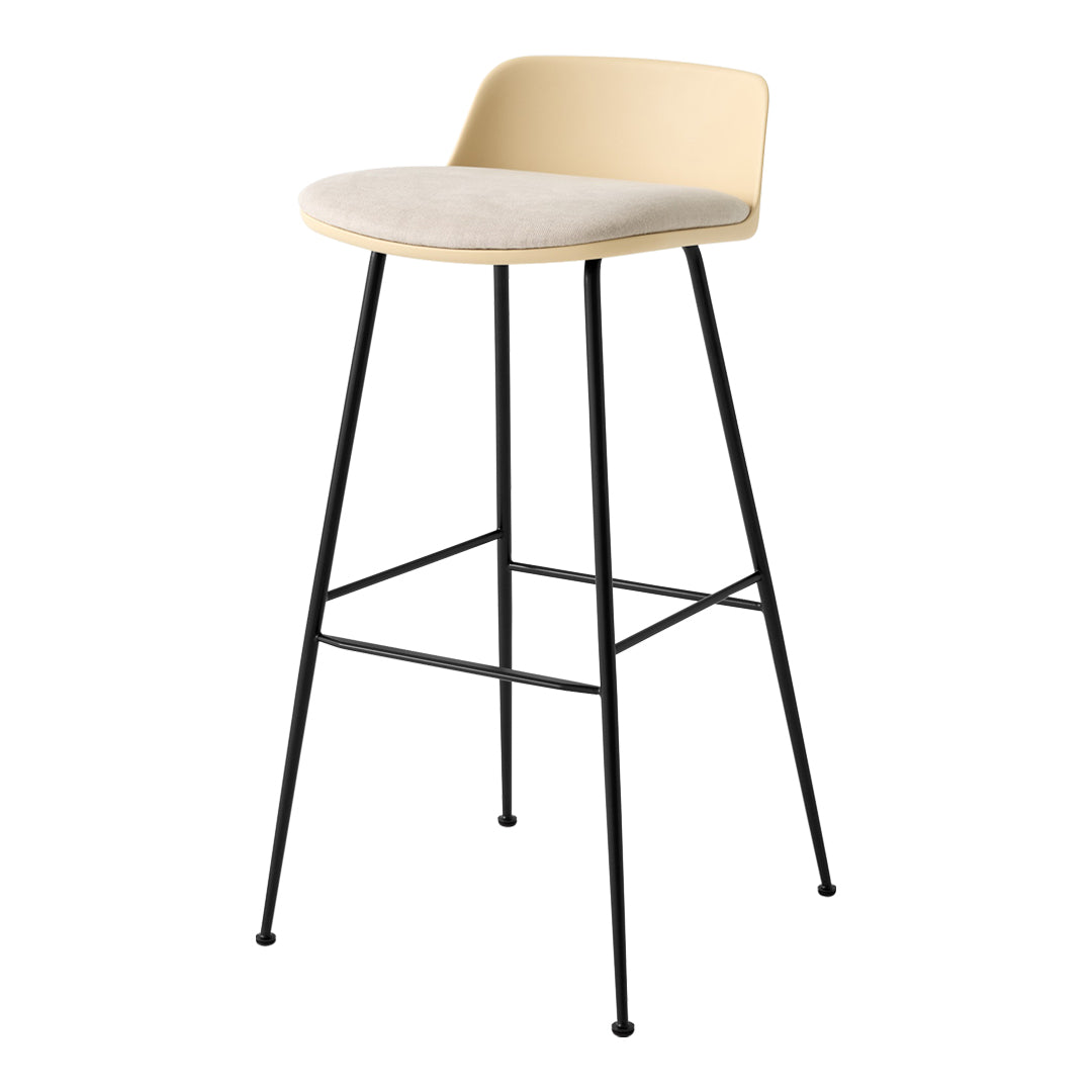 Rely HW87 Low Back Bar Stool - Seat Upholstered