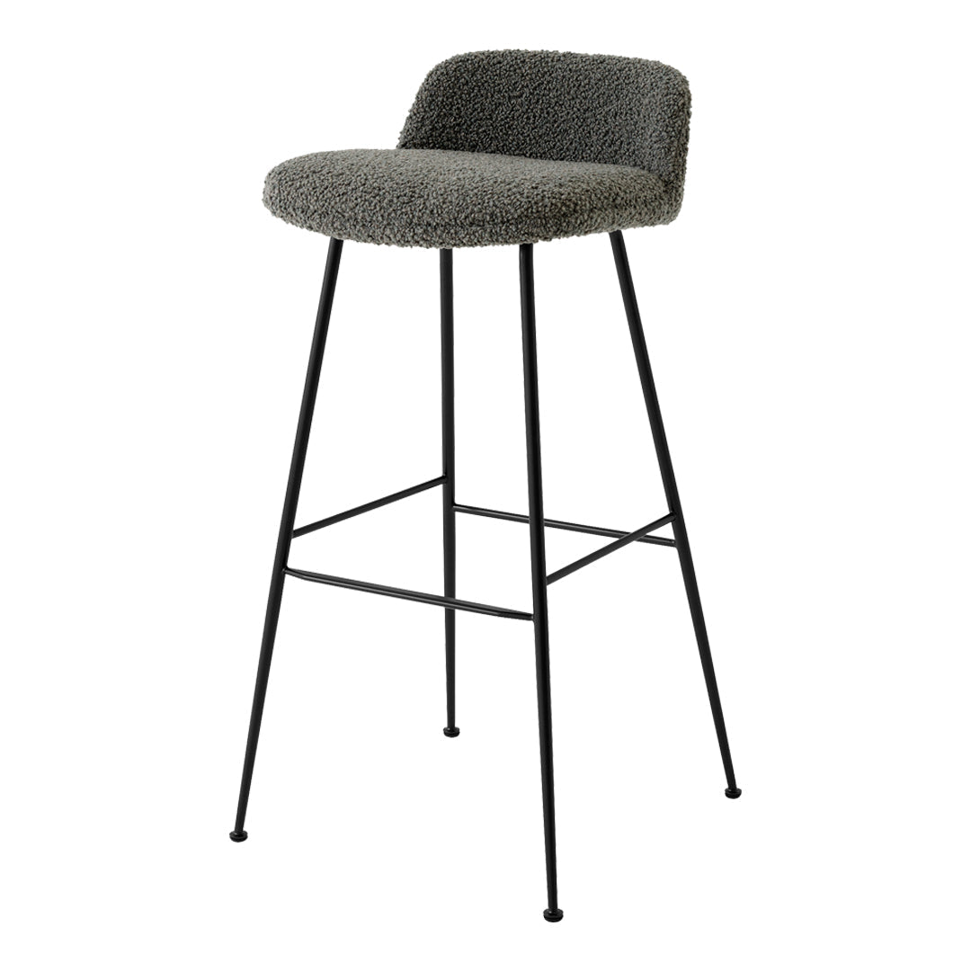 Rely HW89 Low Back Bar Stool - Fully Upholstered