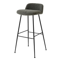 Rely HW89 Low Back Bar Stool - Fully Upholstered